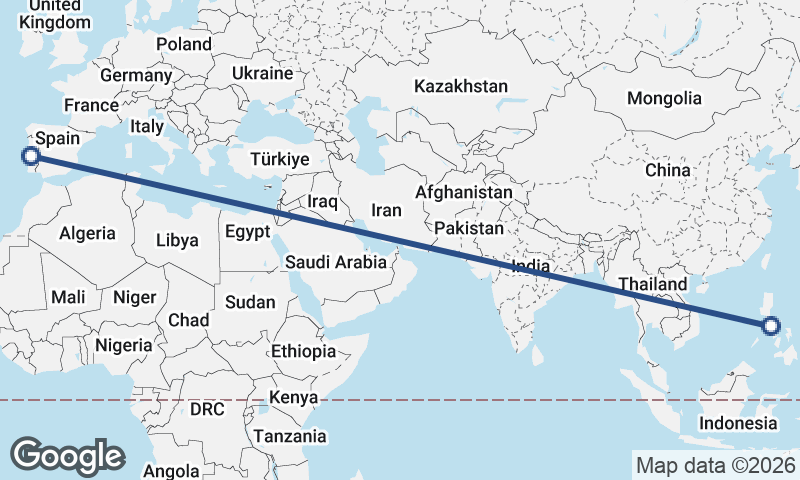 Philippines to Portugal