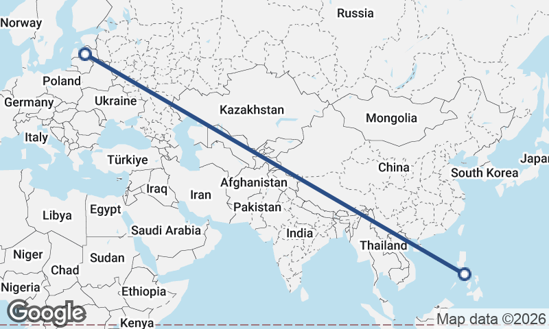 Philippines to Latvia