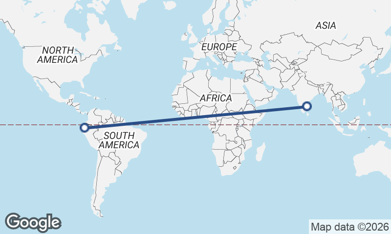 Chennai to Guayaquil