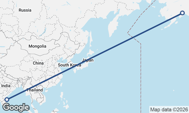 Chennai to Anchorage