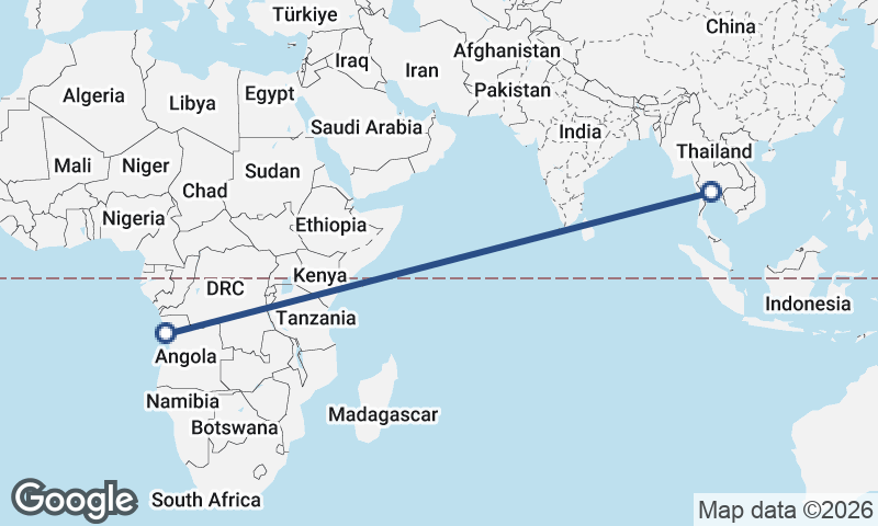 Bangkok to Luanda