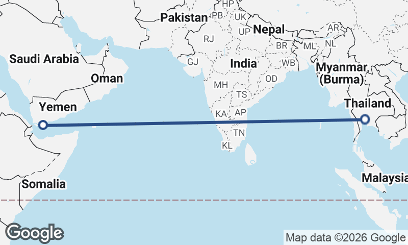 Bangkok to Aden