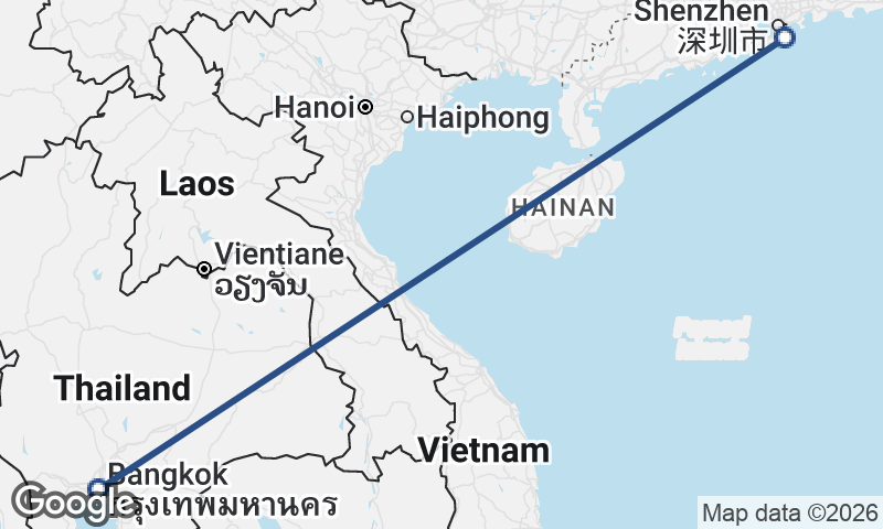 Bangkok to Hong Kong