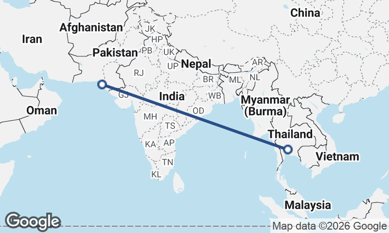 Bangkok to Karachi