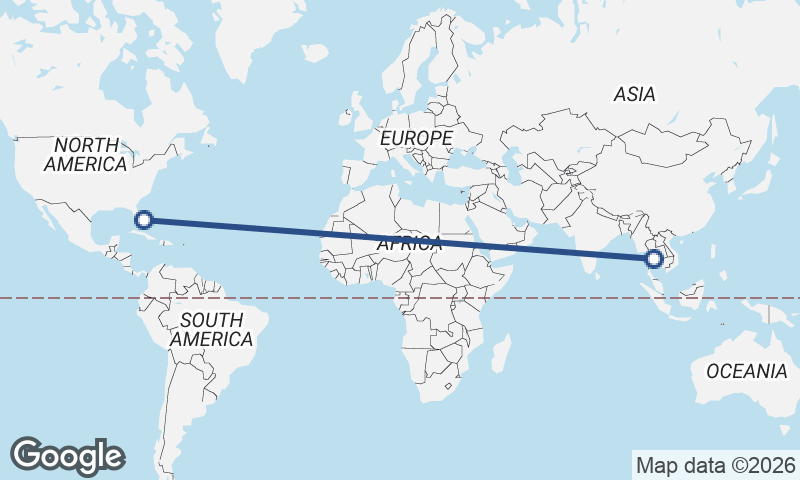 Bangkok to Freeport City