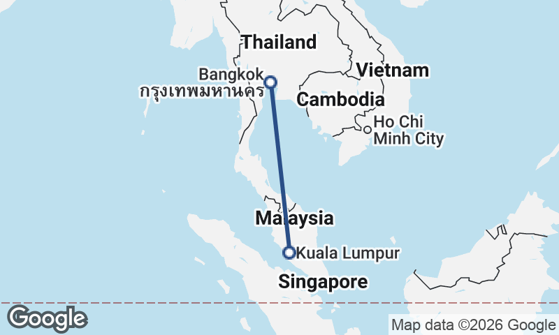 Bangkok to Kuala Lumpur