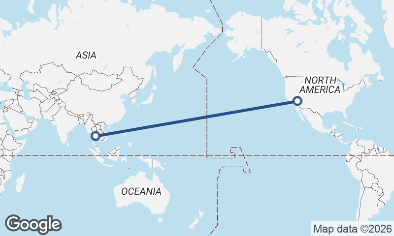 Bangkok to Las Vegas