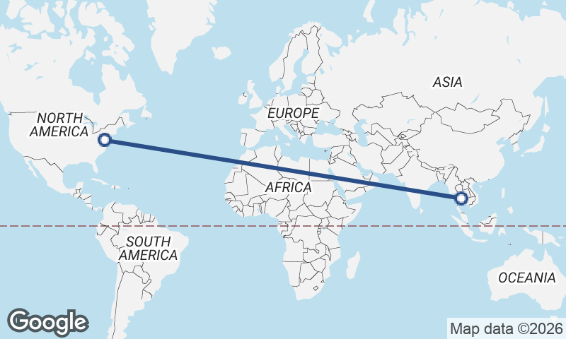 Bangkok to Baltimore