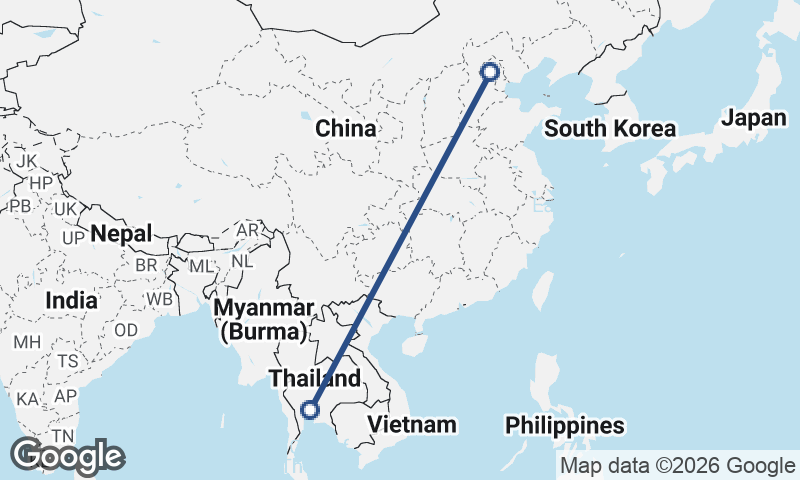 Bangkok to Beijing