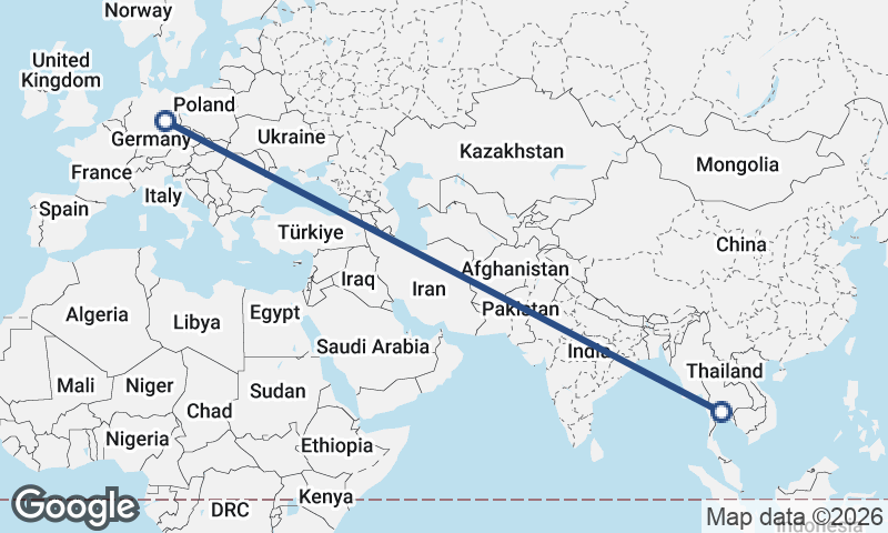 Bangkok to Leipzig