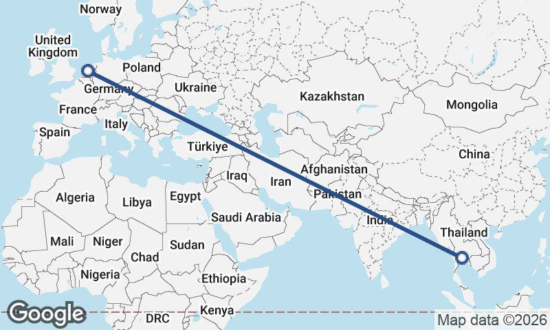 Bangkok to Amsterdam