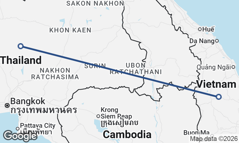Vietnam to Thailand