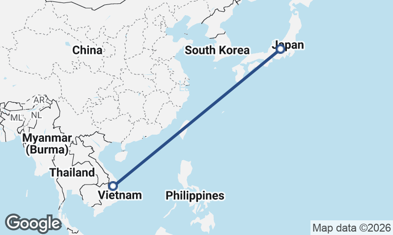 Vietnam to Japan