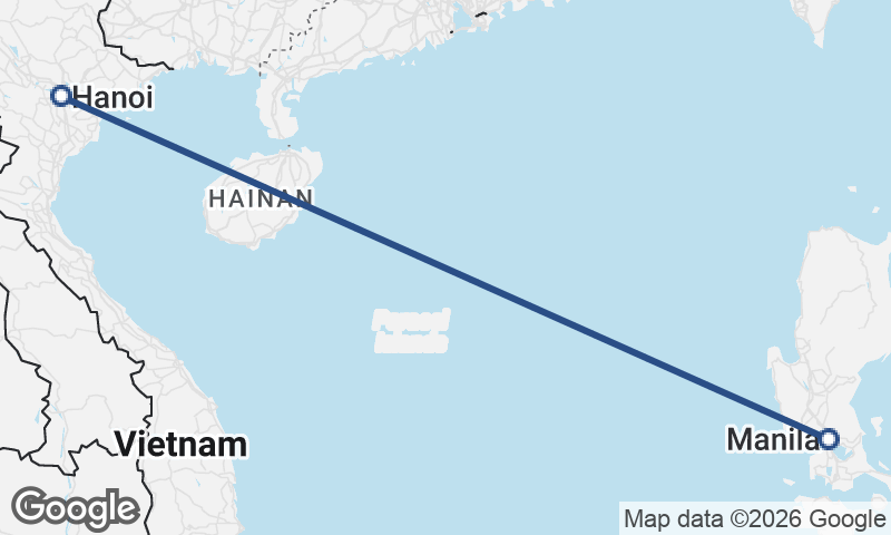 Manila to Hanoi
