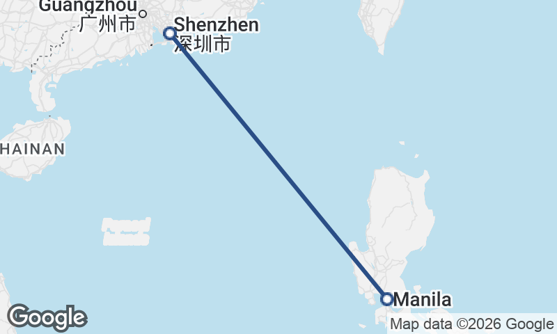 Manila to Shenzhen