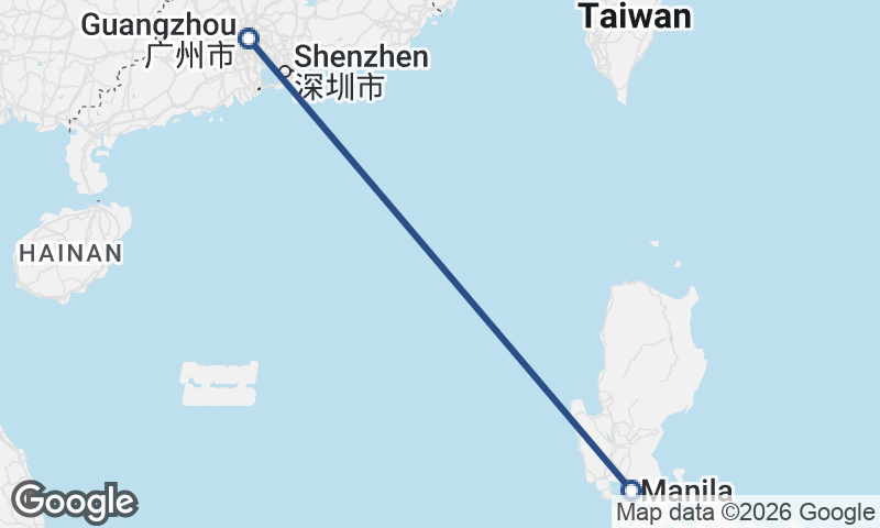 Manila to Guangzhou