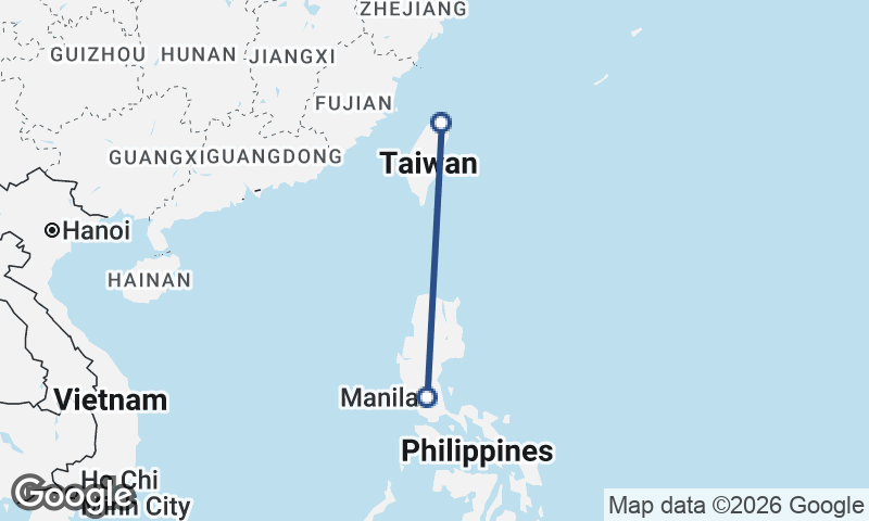 Manila to Taipei