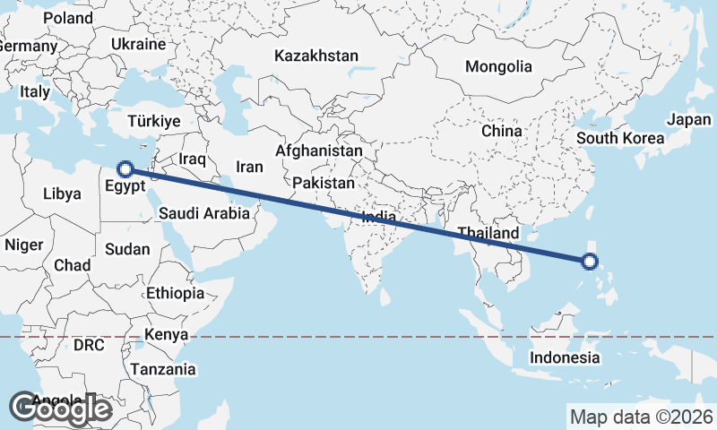 Manila to Alexandria