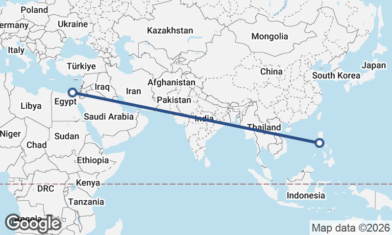 Manila to Port Said