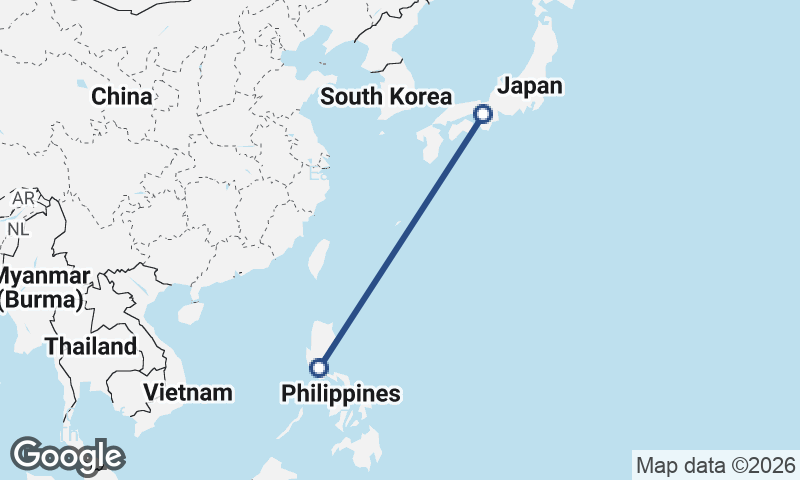Manila to Ōsaka