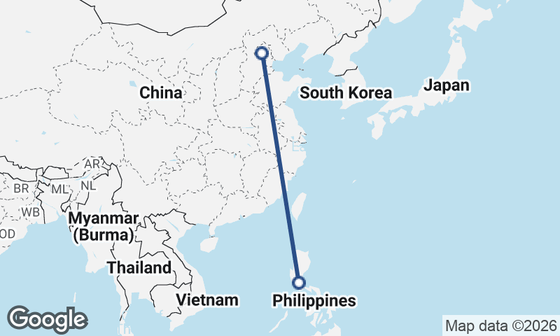 Manila to Beijing