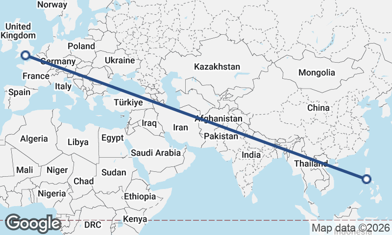 Manila to Southampton