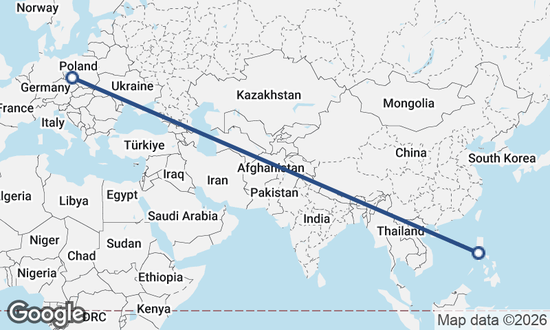 Manila to Wrocław