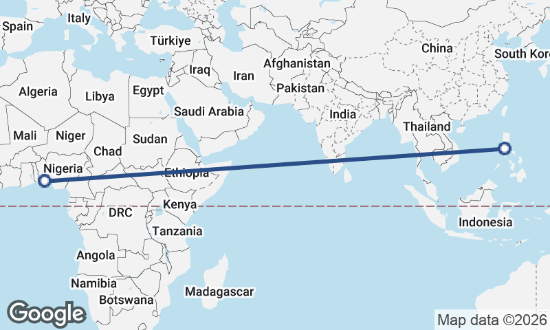 Manila to Lagos