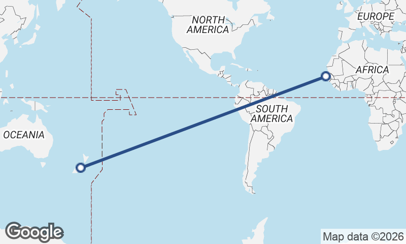 Dakar to Christchurch