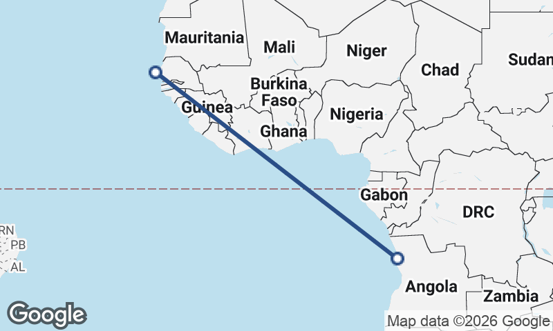 Dakar to Luanda