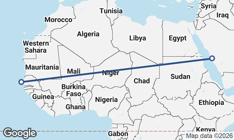 Dakar to Mecca