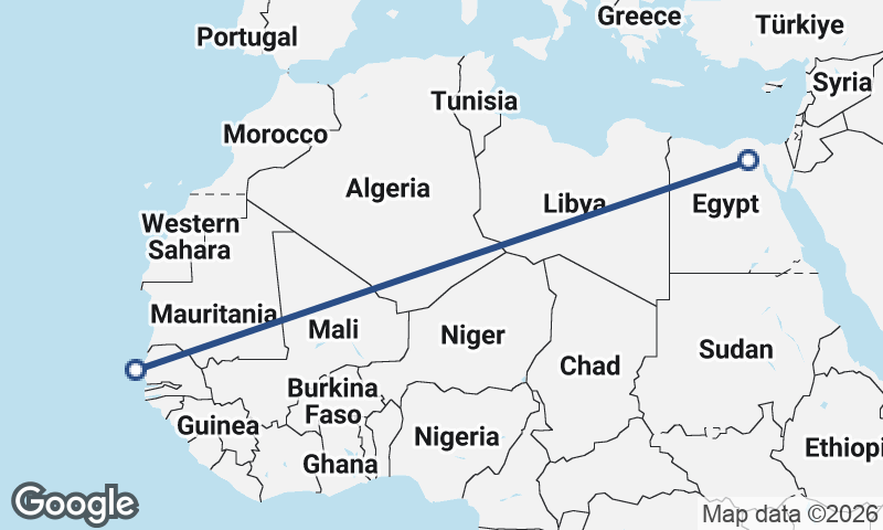 Dakar to Cairo