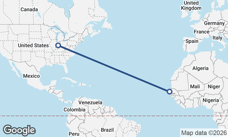 Dakar to Indianapolis