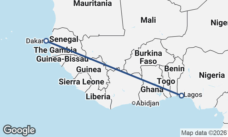 Dakar to Lagos