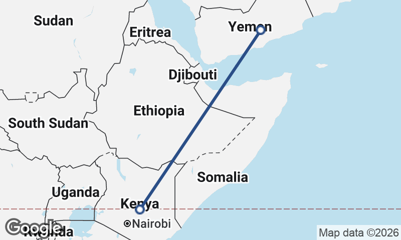 Yemen to Kenya