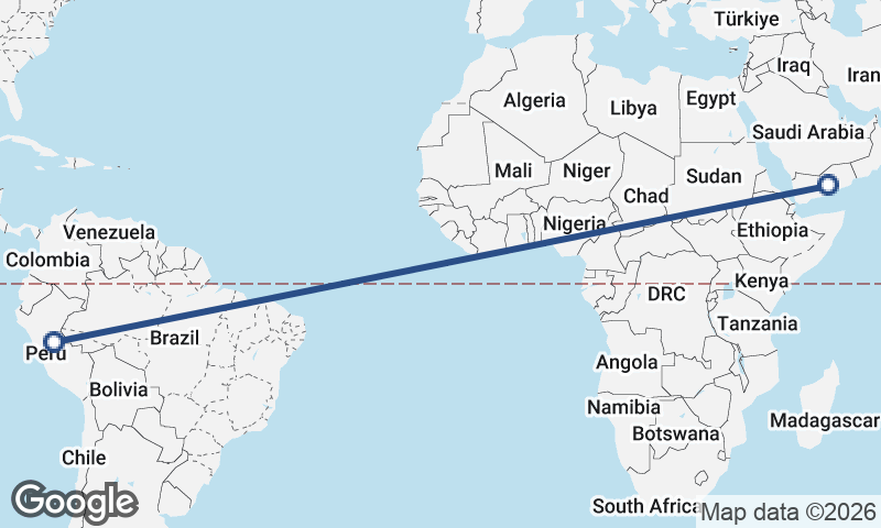 Yemen to Peru