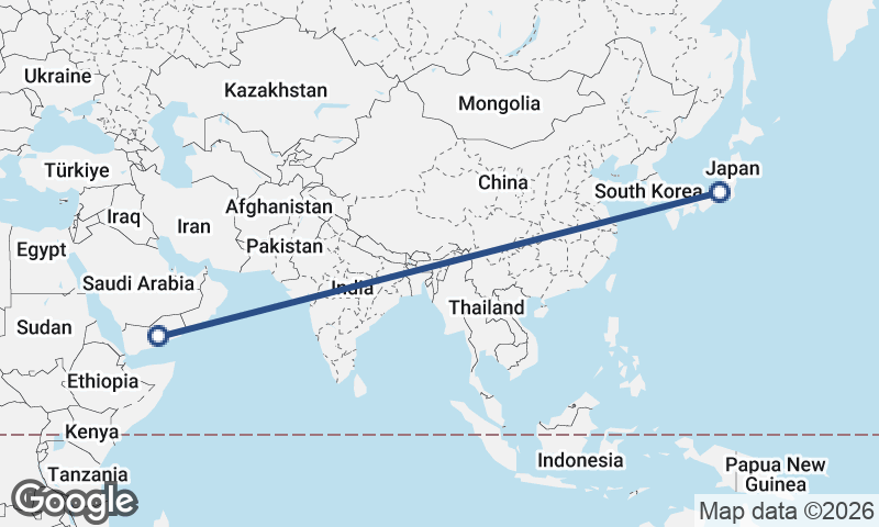 Yemen to Japan