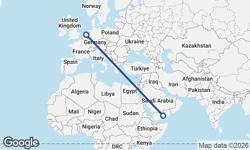 Yemen to Netherlands