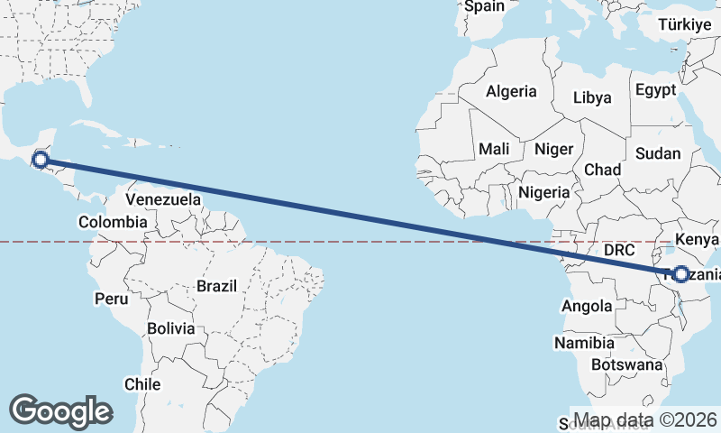 Guatemala to Tanzania