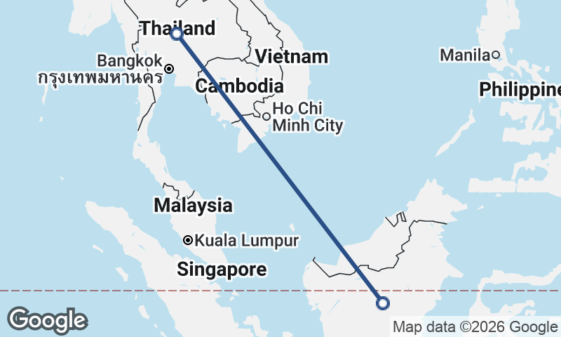 Thailand to Indonesia