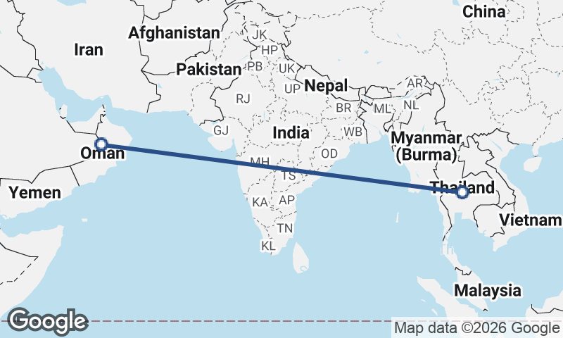 Thailand to Oman