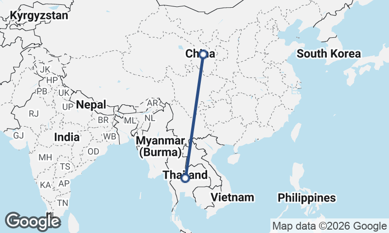 Thailand to China