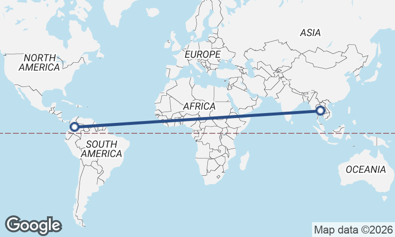 Thailand to Colombia