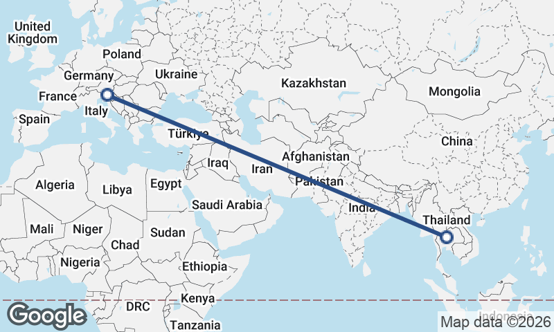 Thailand to Slovenia