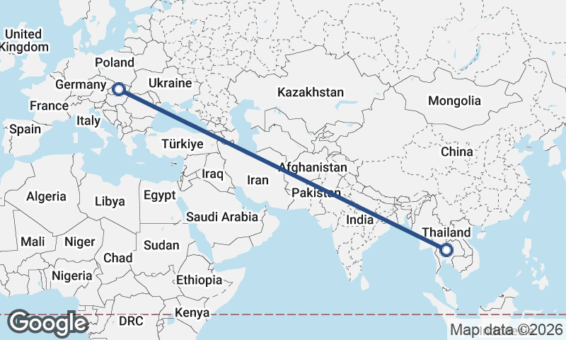 Thailand to Slovakia