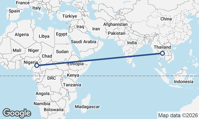 Thailand to Cameroon