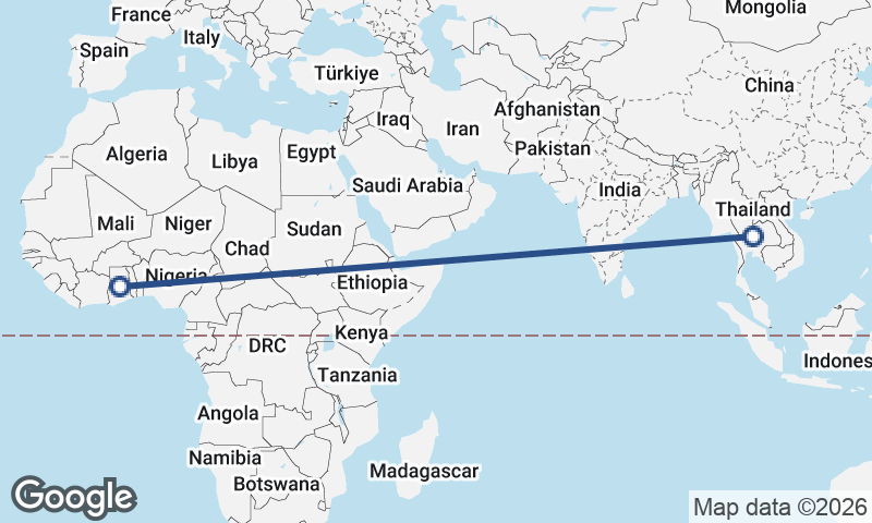 Thailand to Ghana