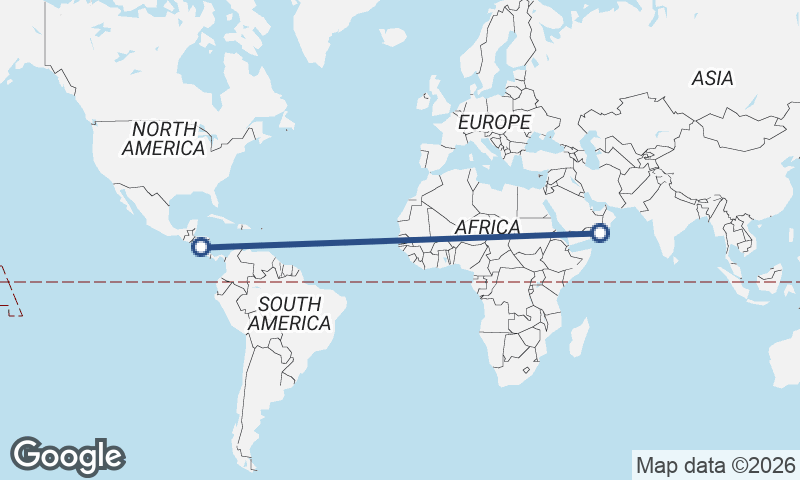 Şalālah to Managua