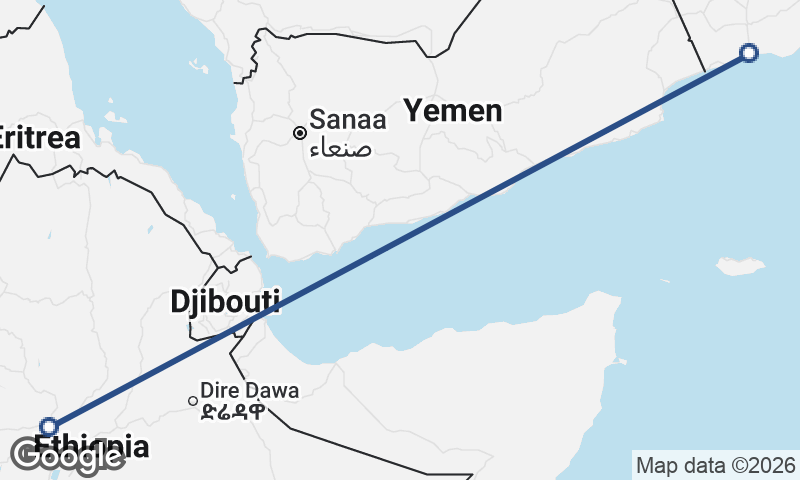 Şalālah to Addis Ababa