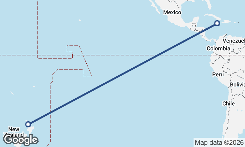 Kingston to Auckland